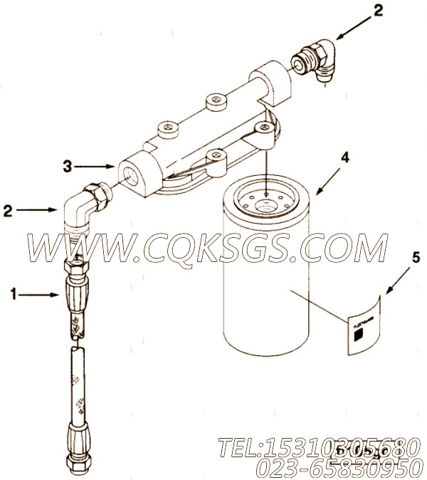 【柔性软管】康明斯CUMMINS柴油机的AK10042 SS 柔性软管