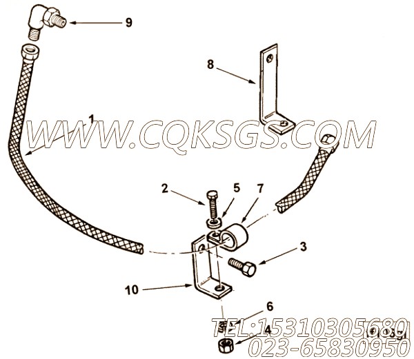 【水管】康明斯CUMMINS柴油机的AS10043 SS 水管