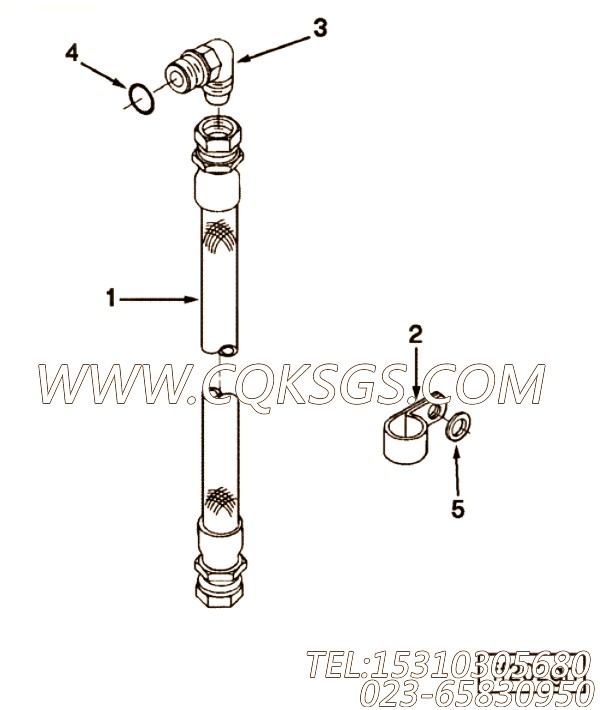 【水管】康明斯CUMMINS柴油机的AS10039 SS 水管