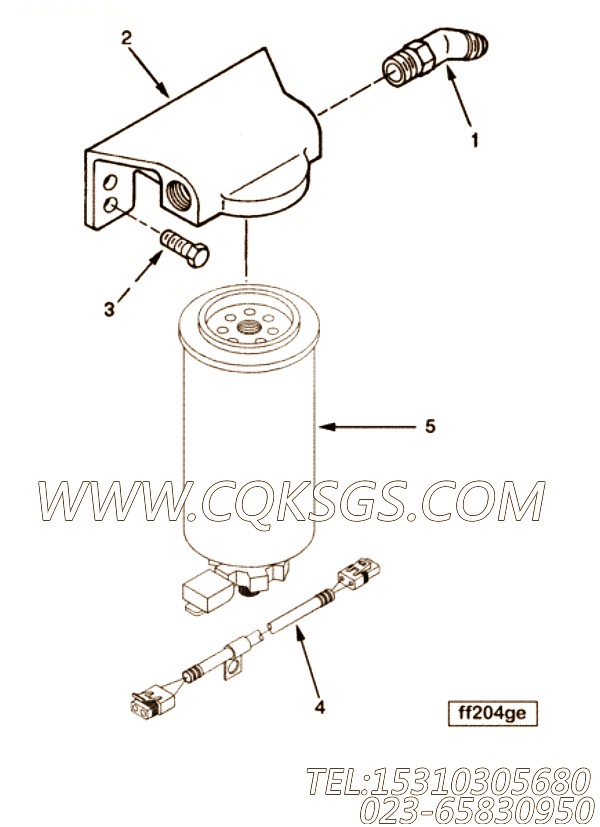 【燃油滤清器】康明斯CUMMINS柴油机的3406889 燃油滤清器
