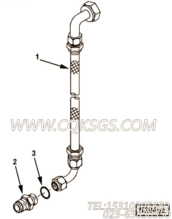 【柔性软管】康明斯CUMMINS柴油机的4060582 柔性软管
