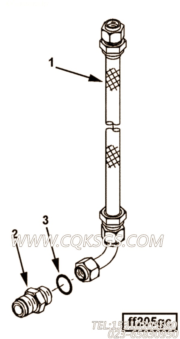 【柔性软管】康明斯CUMMINS柴油机的4022894 柔性软管
