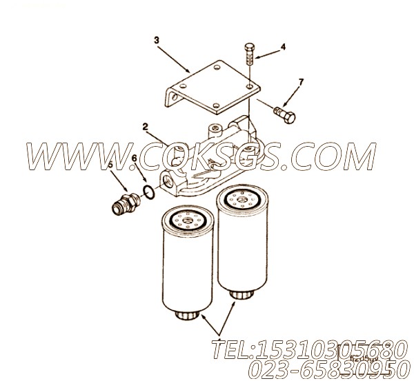 【外螺纹接头】康明斯CUMMINS柴油机的3100516 外螺纹接头