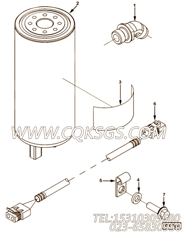 【利用安装】康明斯CUMMINS柴油机的4974178 利用安装