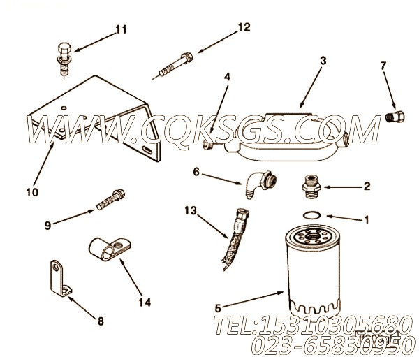 【柔性软管】康明斯CUMMINS柴油机的AM10038 SS 柔性软管