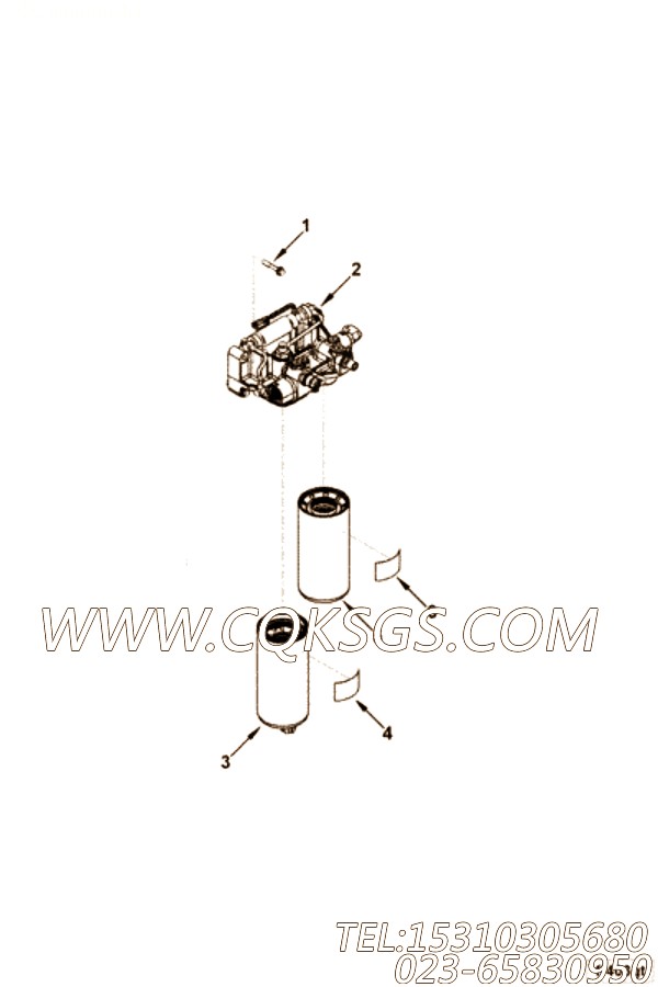 【识别标记】康明斯CUMMINS柴油机的4924641 识别标记