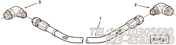 【外螺纹弯头】康明斯CUMMINS柴油机的206684 外螺纹弯头