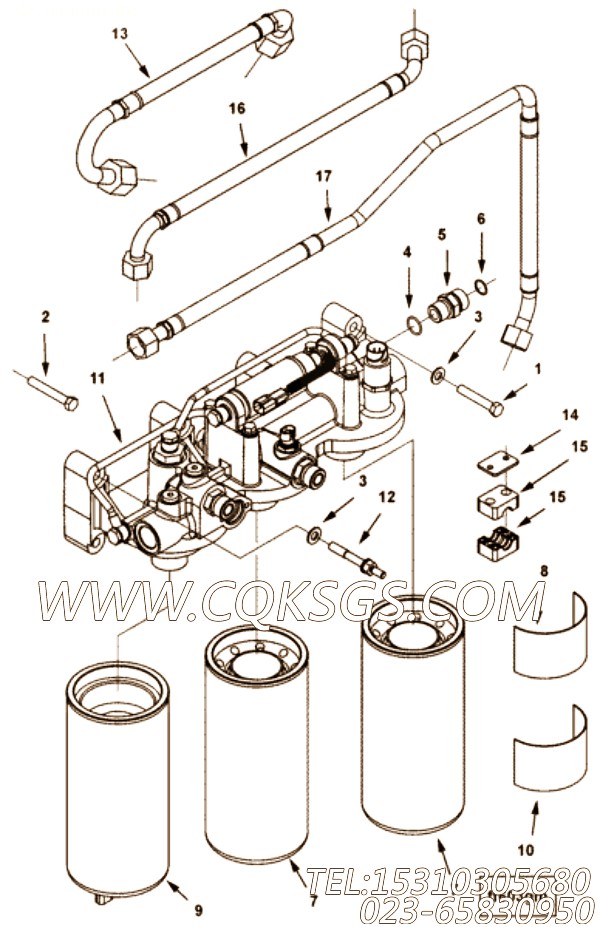【柔性软管】康明斯CUMMINS柴油机的4928024 柔性软管