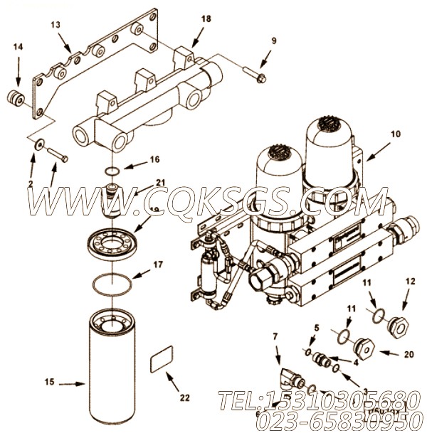 Head, Fuel Filter