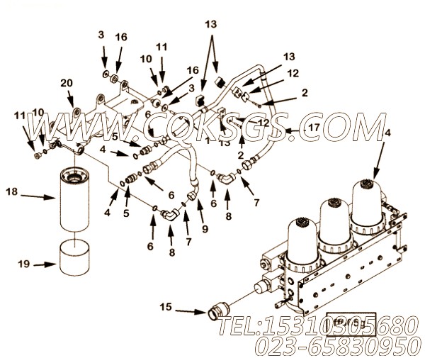 【外螺纹弯头】康明斯CUMMINS柴油机的3331817 外螺纹弯头