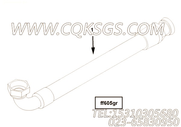 【柔性软管】康明斯CUMMINS柴油机的3642611 柔性软管