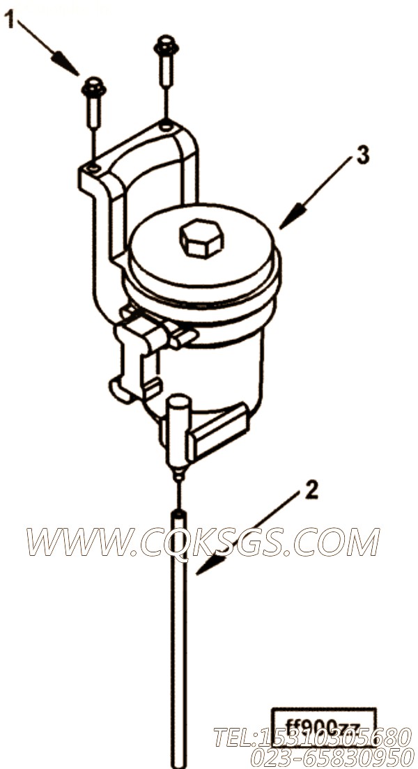 【燃油滤清器】康明斯CUMMINS柴油机的3946056 燃油滤清器