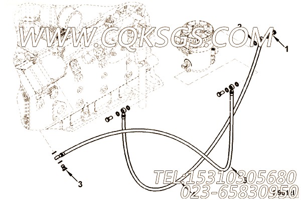 【柔性软管】康明斯CUMMINS柴油机的3945792 柔性软管