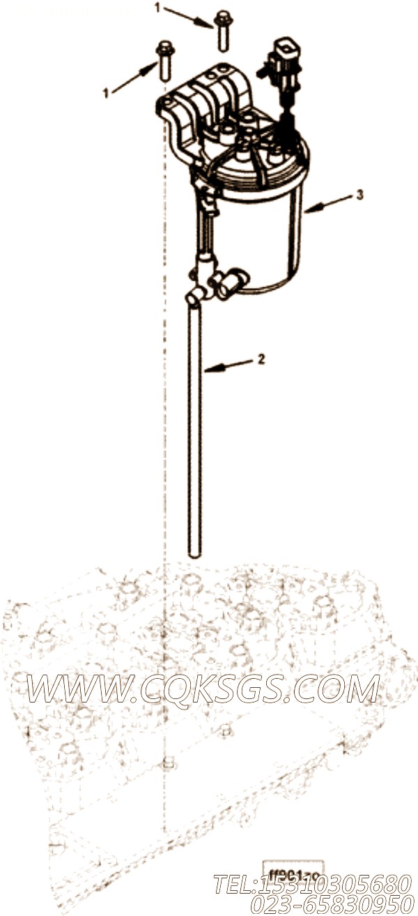 【燃油滤清器】康明斯CUMMINS柴油机的3943976 燃油滤清器