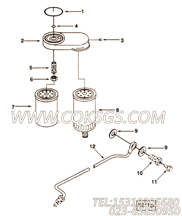 【燃油供应管】康明斯CUMMINS柴油机的3905433 燃油供应管