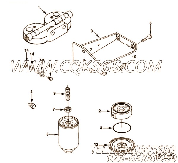 滤清器座连接件