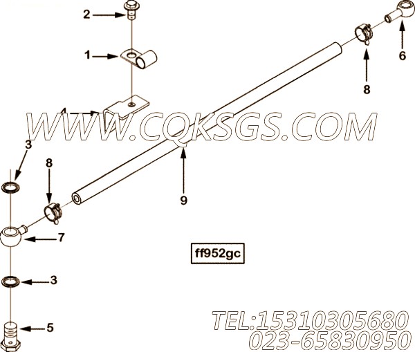 【柔性软管】康明斯CUMMINS柴油机的3929786 柔性软管