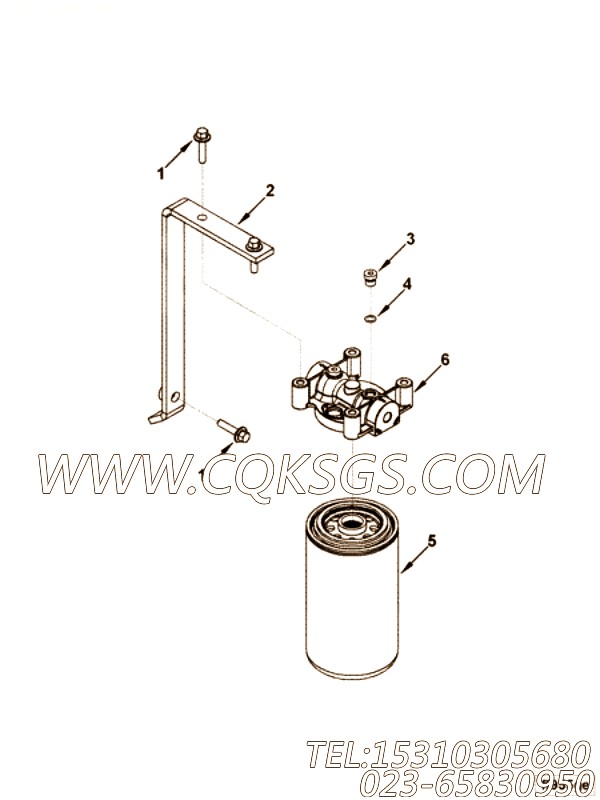 【过滤器支架】康明斯CUMMINS柴油机的4940748 过滤器支架