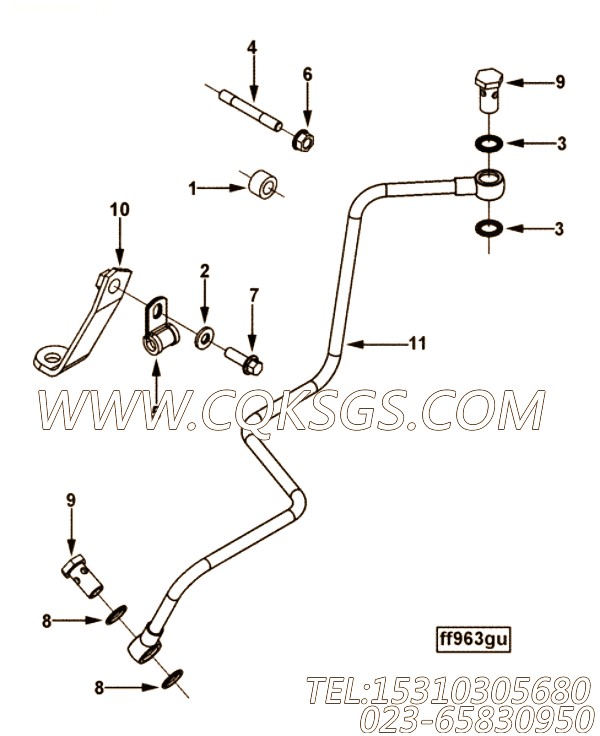 【Stud】康明斯CUMMINS柴油机的3864218 Stud