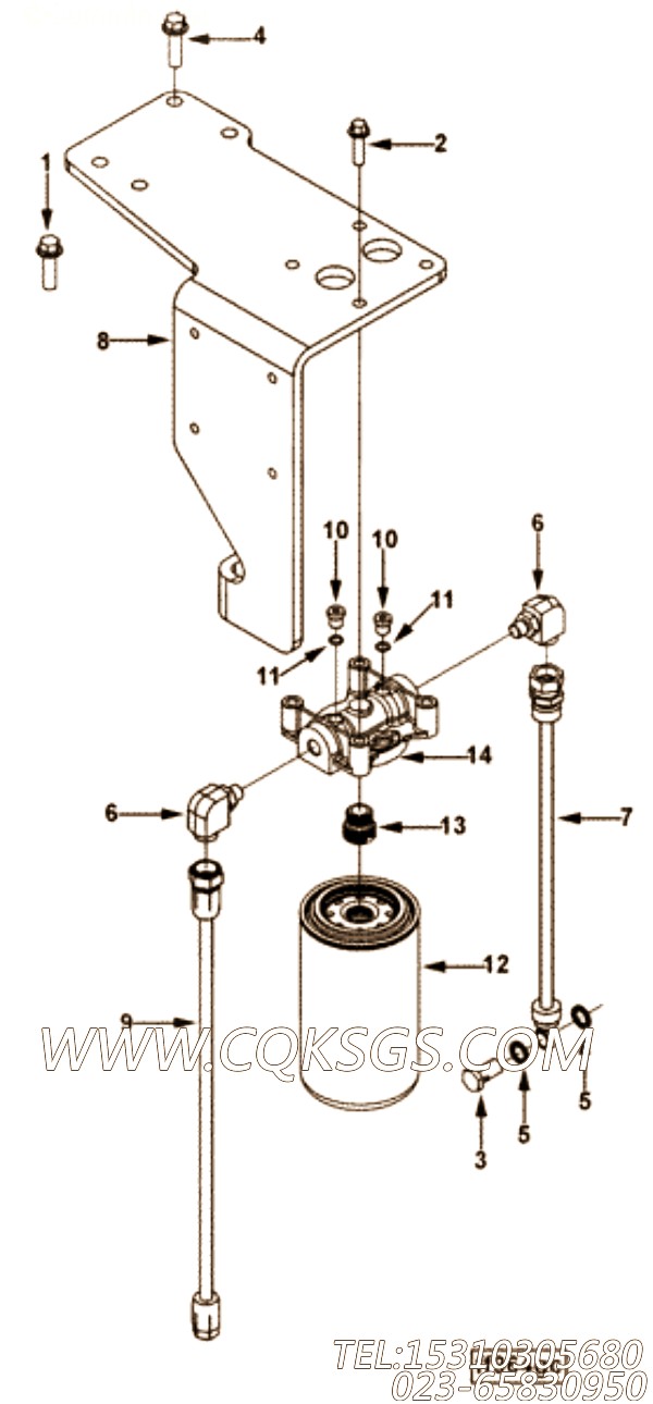 【柔性软管】康明斯CUMMINS柴油机的3970049 柔性软管