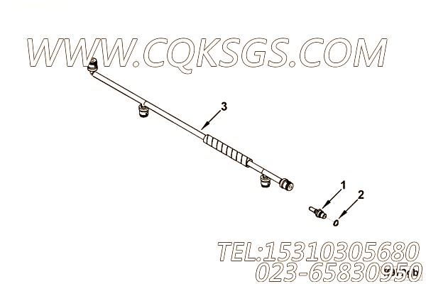 【燃油供应管】康明斯CUMMINS柴油机的4945620 燃油供应管