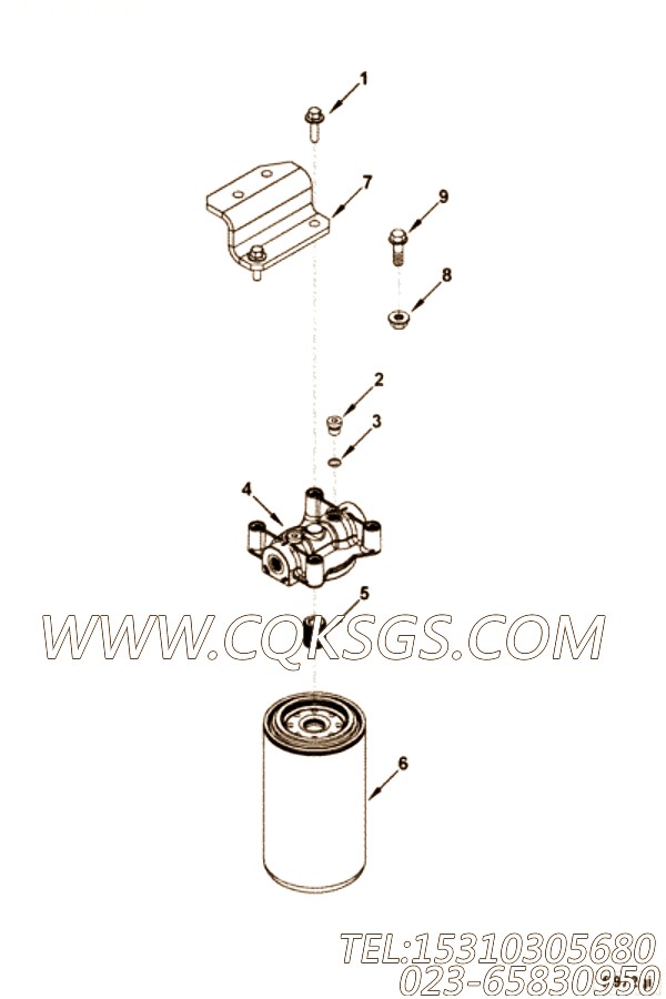 【过滤器支架】康明斯CUMMINS柴油机的4932088 过滤器支架