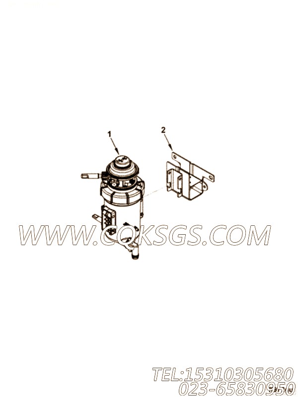 【燃油滤清器】康明斯CUMMINS柴油机的5267294 燃油滤清器