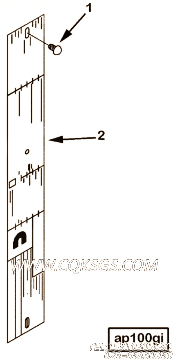 【铭牌】康明斯CUMMINS柴油机的3095057 铭牌