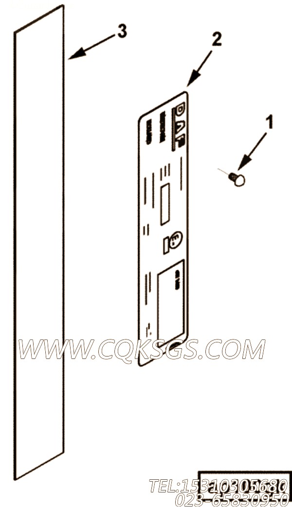 【铭牌】康明斯CUMMINS柴油机的3257026 铭牌