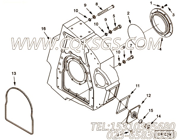 【六角头螺栓】康明斯CUMMINS柴油机的S 173 六角头螺栓
