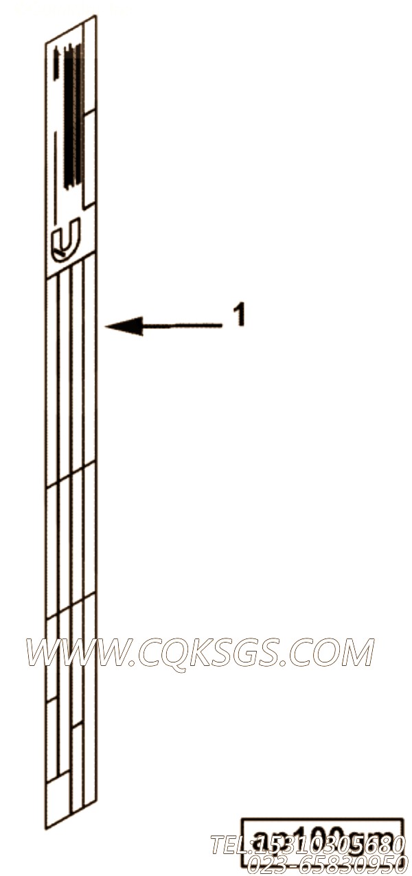 【铭牌】康明斯CUMMINS柴油机的3412327 铭牌