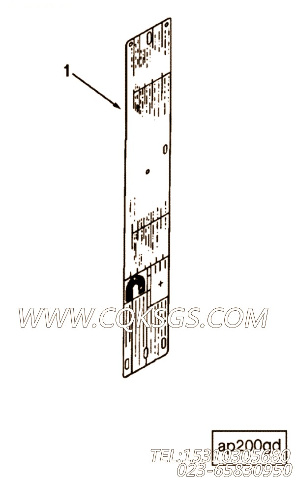 【铭牌】康明斯CUMMINS柴油机的4974345 铭牌