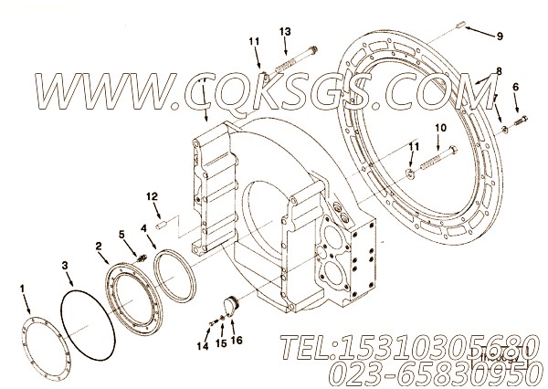 Gskt, Rear Oil Seal Retnr.