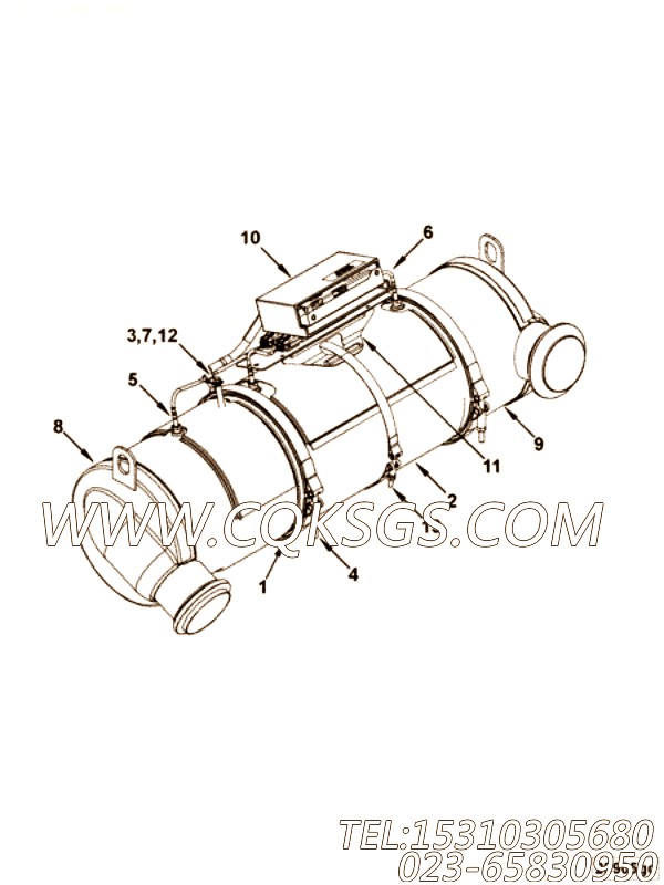【后处理设备】康明斯CUMMINS柴油机的2888140 后处理设备