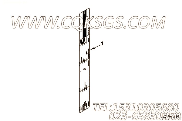 【铭牌】康明斯CUMMINS柴油机的4953598 铭牌