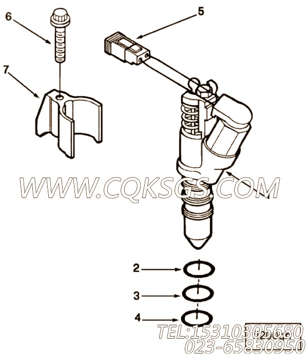 【喷油器】康明斯CUMMINS柴油机的3081317 喷油器