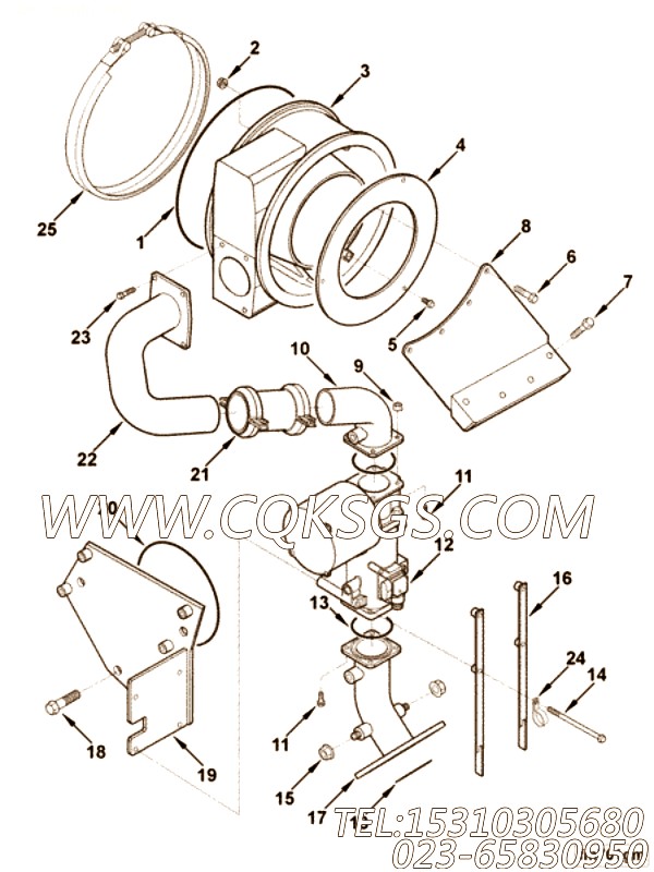 Bracket, Turbocharger