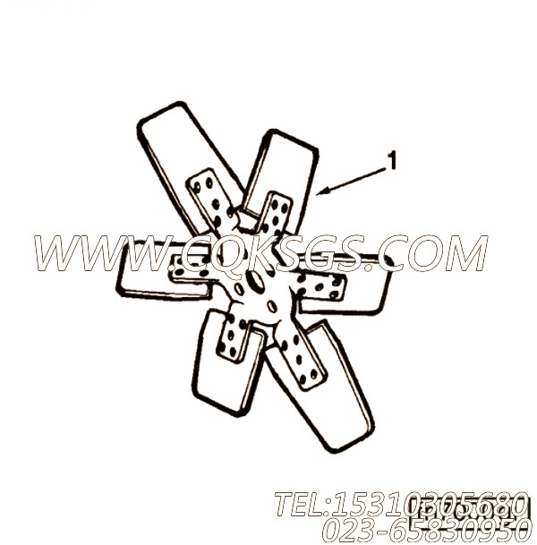 【发动机风扇】康明斯CUMMINS柴油机的C0130214800 发动机风扇