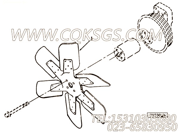 【发动机风扇】康明斯CUMMINS柴油机的3904508 发动机风扇
