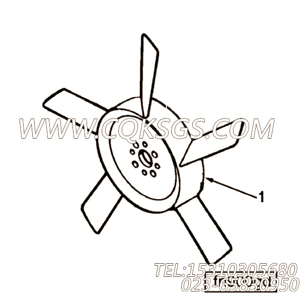 【发动机风扇】康明斯CUMMINS柴油机的3908078 发动机风扇