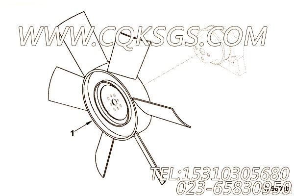 【发动机风扇】康明斯CUMMINS柴油机的3935332 发动机风扇