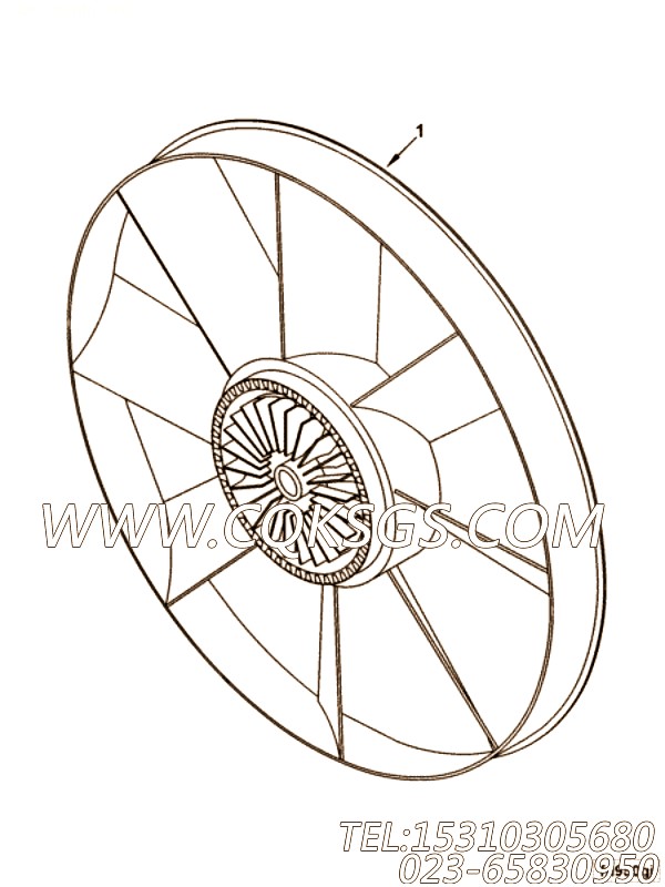 【发动机风扇】康明斯CUMMINS柴油机的5282265 发动机风扇