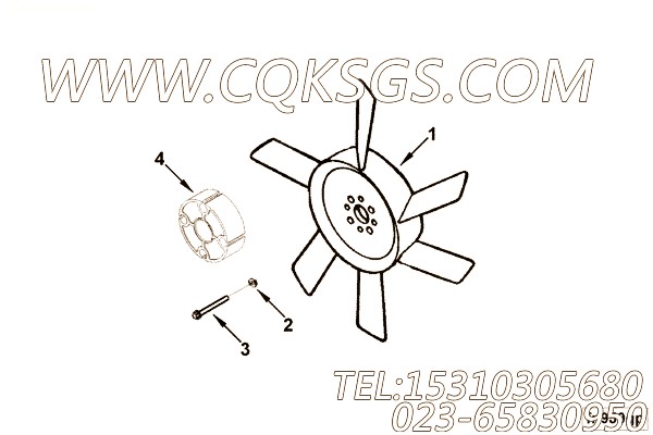 【C3910129】风扇安装隔块 用在康明斯发动机