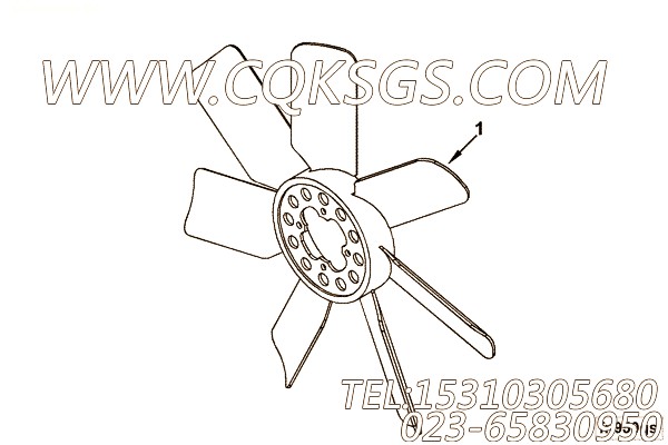 【发动机风扇】康明斯CUMMINS柴油机的4931797 发动机风扇