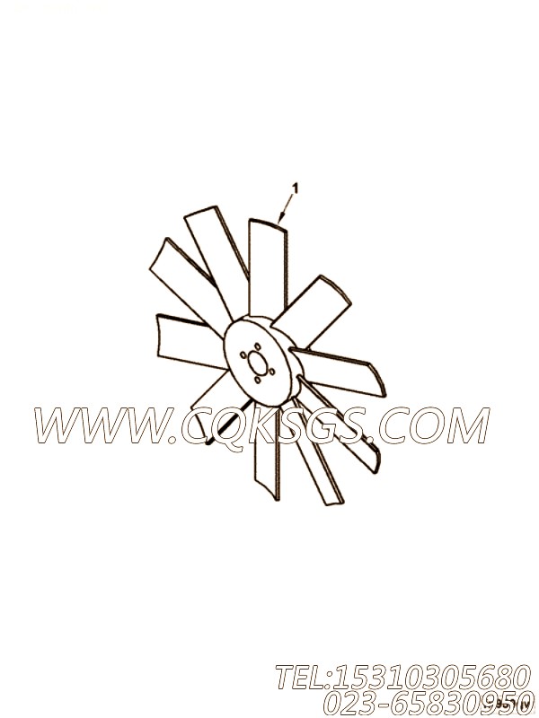 【C4980795】发动机风扇 用在康明斯发动机