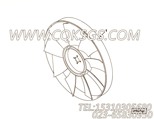 【发动机风扇】康明斯CUMMINS柴油机的4946119 发动机风扇