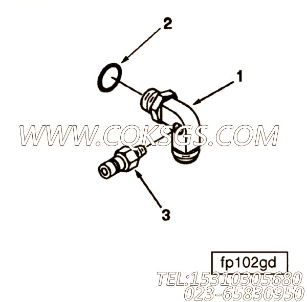 【燃油泵配件】康明斯CUMMINS柴油机的3061414 燃油泵配件