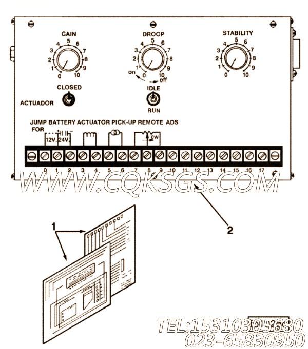【调速器控制】康明斯CUMMINS柴油机的3353816 调速器控制