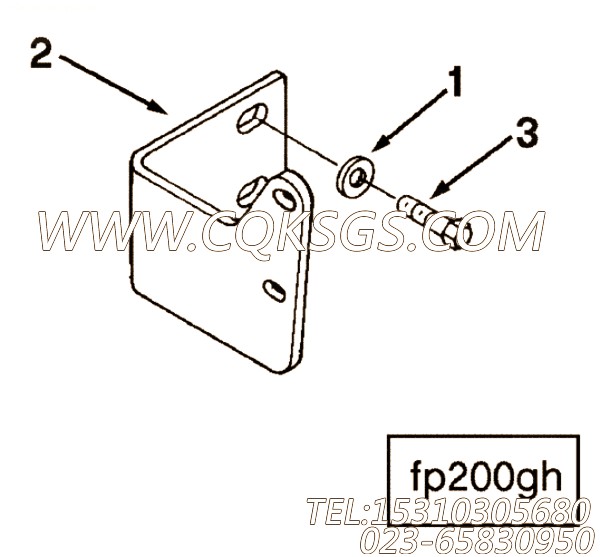 【燃油泵支架】康明斯CUMMINS柴油机的3252288 燃油泵支架