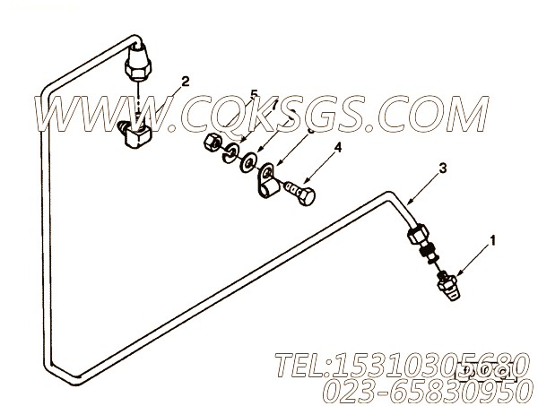 【Tube, Air Fuel Control】康明斯CUMMINS柴油机的3200672 Tube, Air Fuel Control